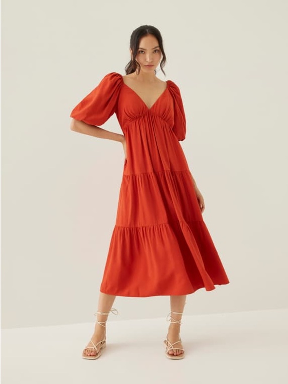 Love Bonito Padded Tiered Maxi Dress